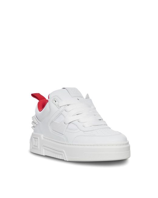 Christian Louboutin White Astroloubi Leather Sneaker for men