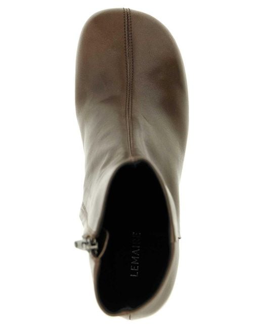Lemaire Brown Anatomic Ankle Boots