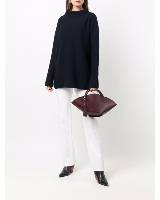 Daniela Gregis Blue High Neck Wool Sweater