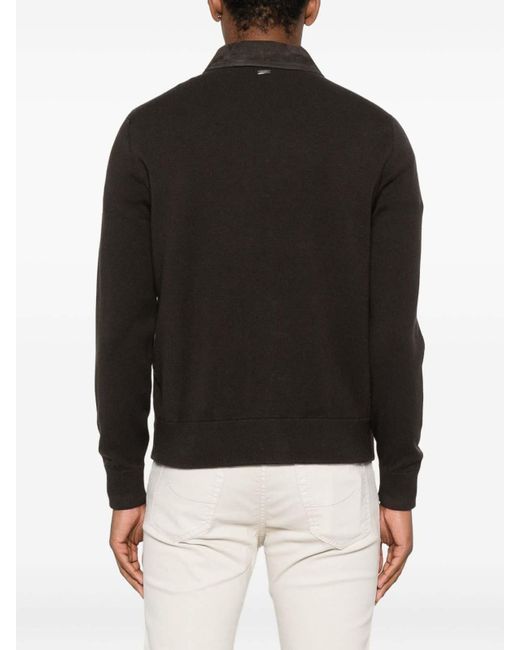 Herno Black Hybrid Tricot for men