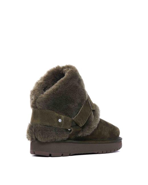 Burberry Brown Suede And Shearling Chubby Booties
