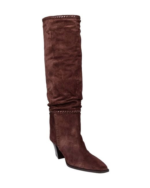 Jimmy Choo Brown Suede Knee-High Boot
