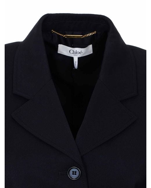 Chloé Blue Cropped Jacket