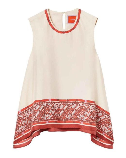 LaDoubleJ Red San Carlo Top Sleeveless Shirt