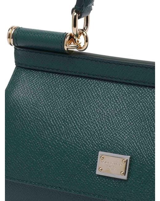 Dolce & Gabbana Green Small Sicily Handbag