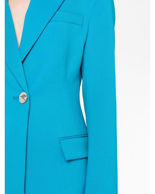 The Attico Blue Single Breasted Blazer