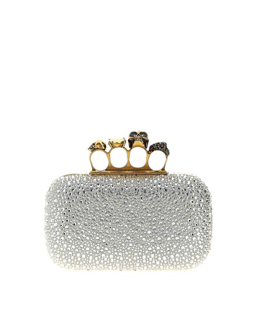 Alexander McQueen White Knuckle Clutch