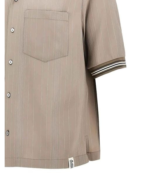 Golden Goose Deluxe Brand Natural 'Journey' Short Sleeves Boxy Shirt for men