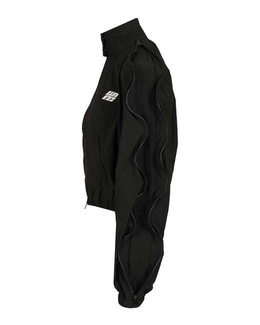 Alexander Wang Black Oversized Tracksuit Jacket
