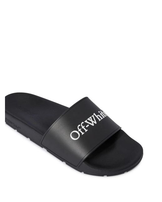 Off-White c/o Virgil Abloh Black Bookish Sliders for men
