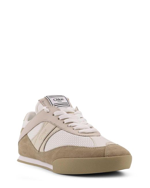 Chloé White Kick Mesh Sneakers