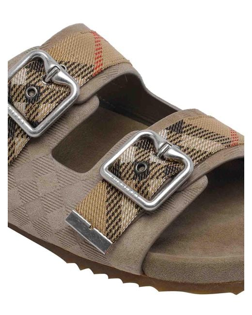 Burberry Natural Urchin Check Sandal for men