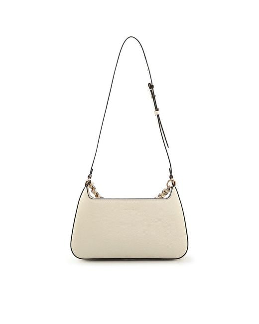 Coccinelle White Beat Generation Medium Leather Bag