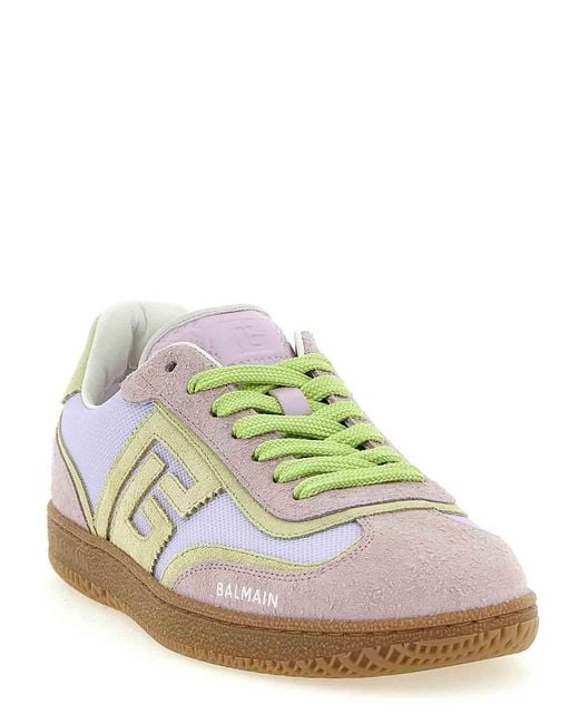 Balmain White Swan Sneakers