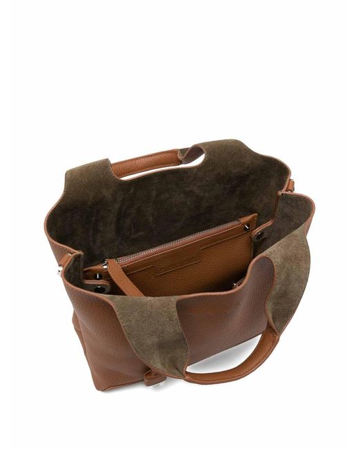 Hogan Brown Small Leather Tote