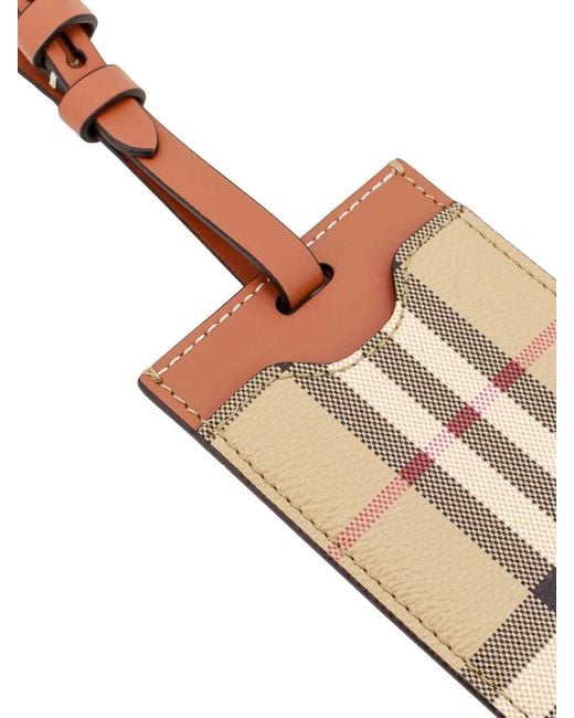 Burberry White Coated Canvas Tag