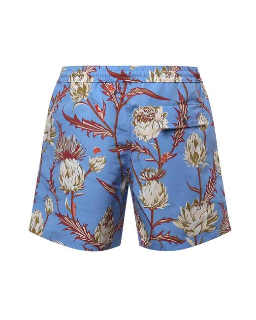 Loewe Blue Technical Fabric Swim Shorts for men