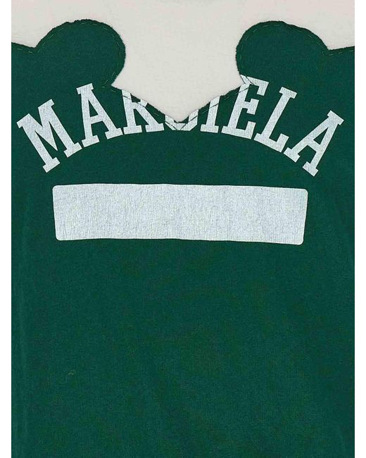 Maison Margiela Green Western Patchwork T-shirt for men