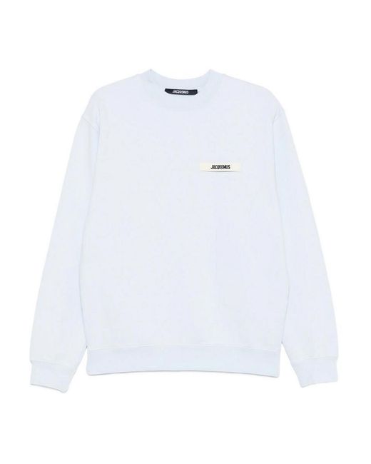 Jacquemus White Le Sweatshirt Gros Grain for men