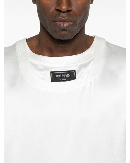Balmain White Sweater for men
