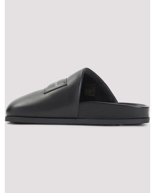 Givenchy Gray Lamb Leather Mules
