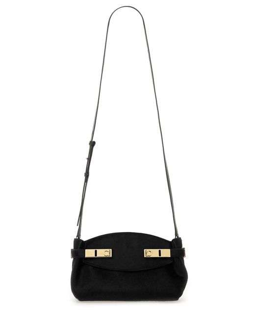 Ferragamo Black Hug Soft Bag