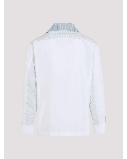 Maison Margiela Blue Cotton Shirt for men
