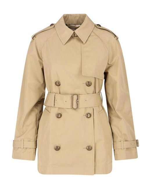 Burberry Natural Short Trench Coat Belgravia