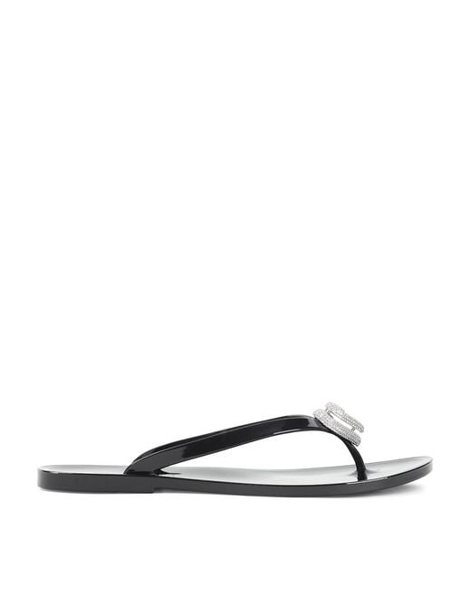 Mach & Mach White Double Heart Sandals