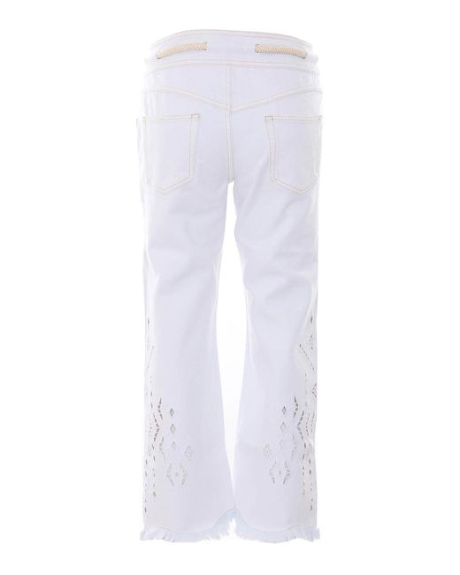 Isabel Marant White Alison Denim Jeans