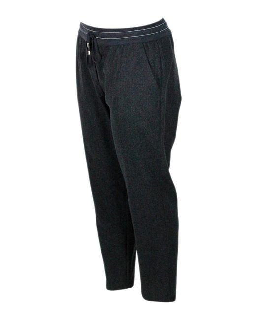 Lorena Antoniazzi Black Wool Blend Pants