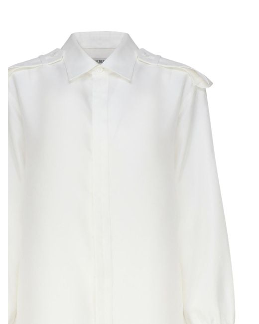 Camicia Lunga di Burberry in White