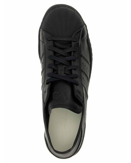 Y-3 Black Superstar Sneakers for men