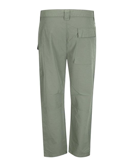 C P Company Green Flatt Nylon Regular Utility Pants for men