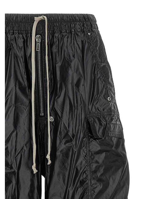 Rick Owens Black 'Double Cargo Jumbo Belas' Pants
