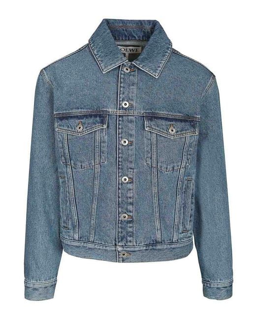 Loewe Blue Anagram Denim Jacket for men