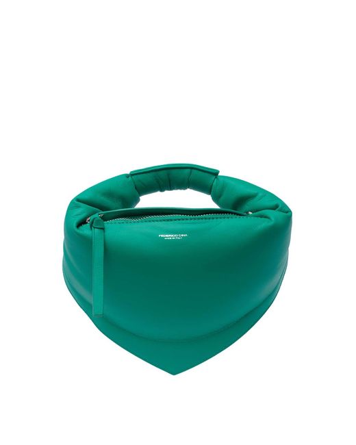FEDERICO CINA Green Mini Tortellino Bag