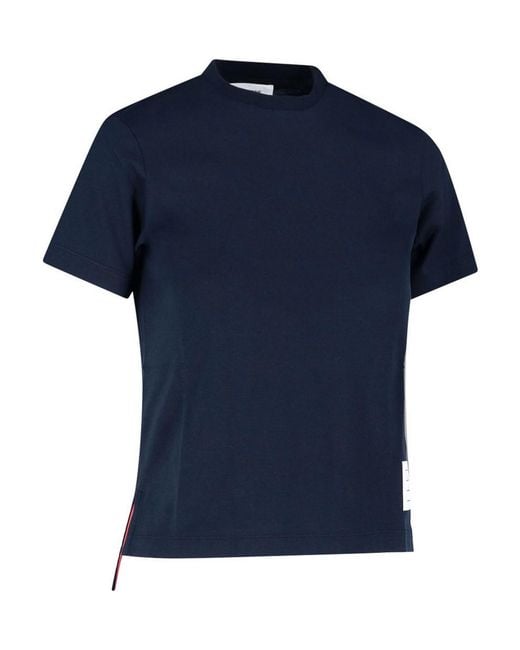 Thom Browne Blue T-Shirt Logo