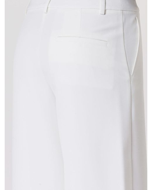 Moschino White Wide Pants