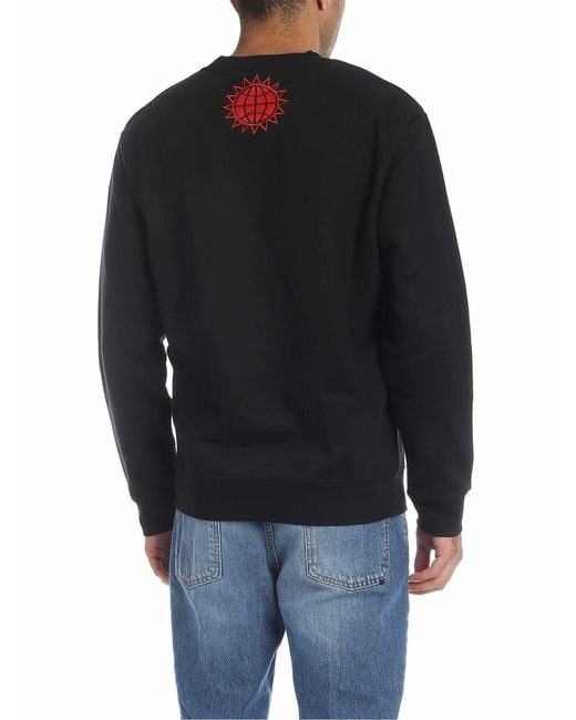 McQ Alexander McQueen Blue Sweatshirt With Mcq Patch for men