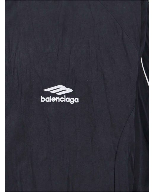 Balenciaga Blue Giazza Zip Logo