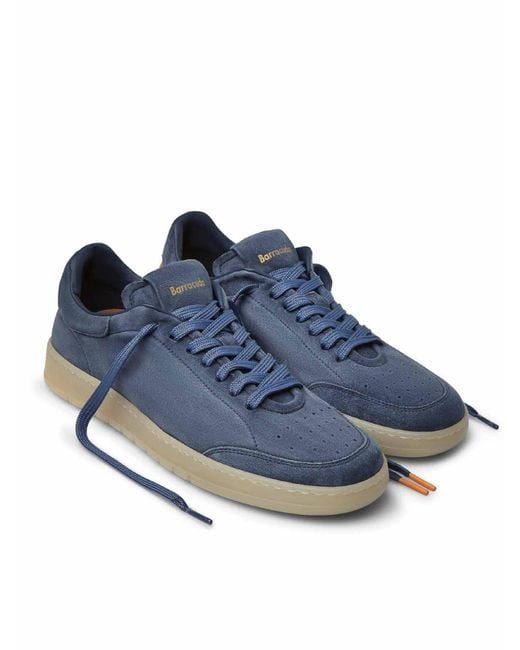 Barracuda Blue Sneakers Camoscio for men