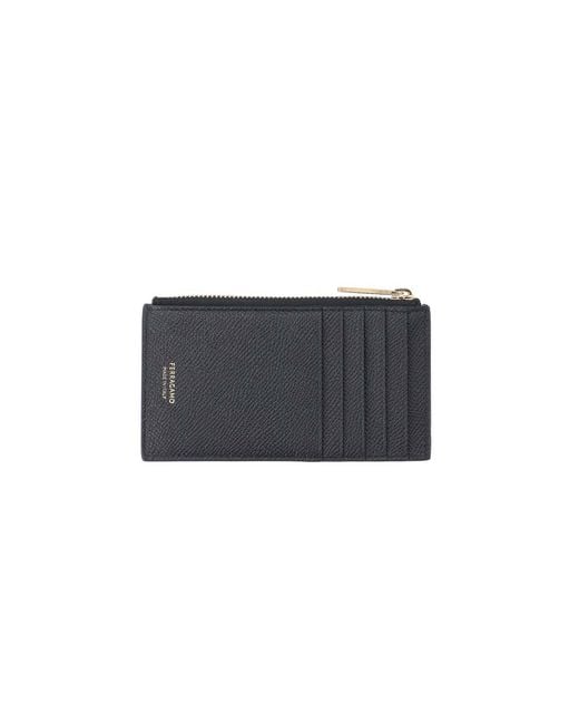 Ferragamo Gray Card Holder for men