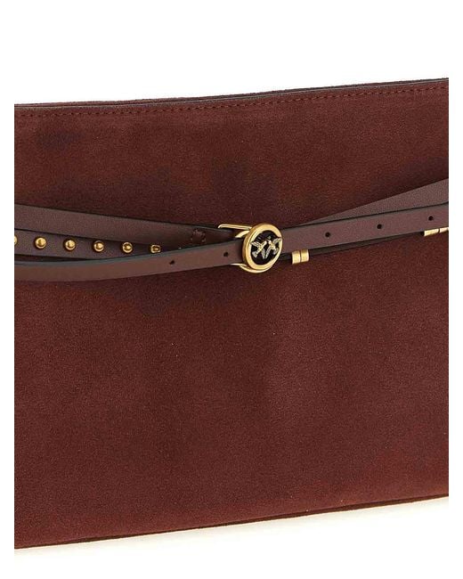 Pinko Purple Belt Medium Shoulder Bag