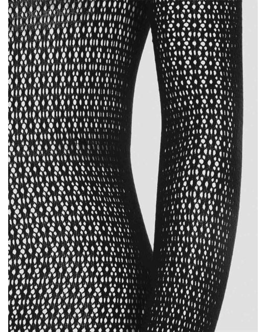 Wolford Gray Daisy Net Catsuit