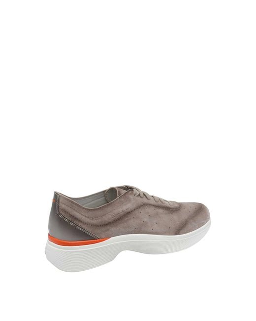 Santoni Gray Bounce Sneakers for men
