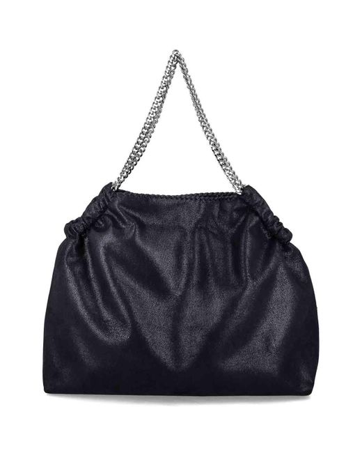 Stella McCartney Blue Falabella Drawstring Tote Bag