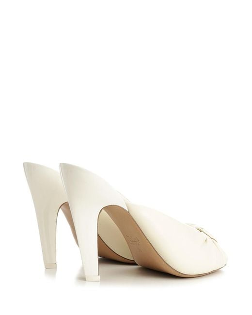 Chloé White Suzie Heeled Sabot