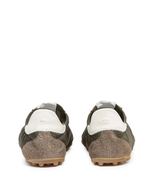 Maison Margiela Green Sprinters Low Top Sneakers for men