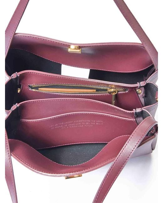 THEMOIRÈ Purple Eudora Leather Bag
